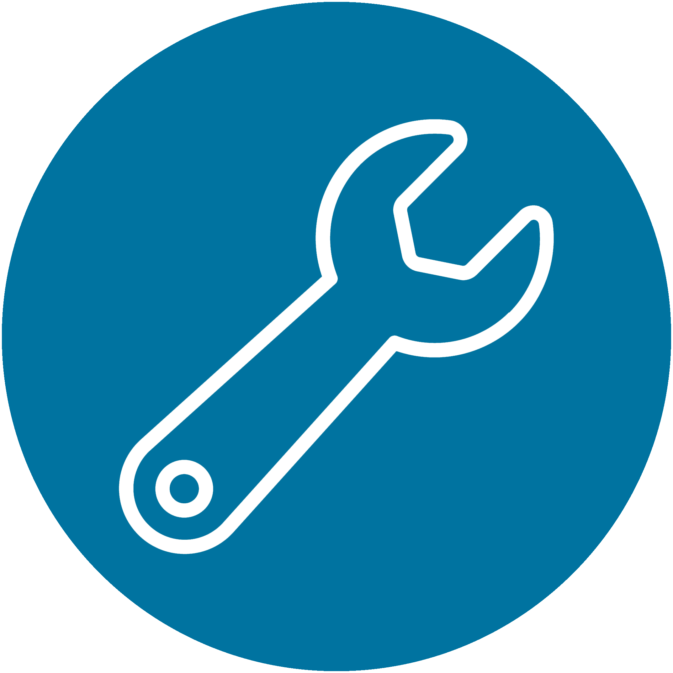 Ikon av en skiftenøkkel